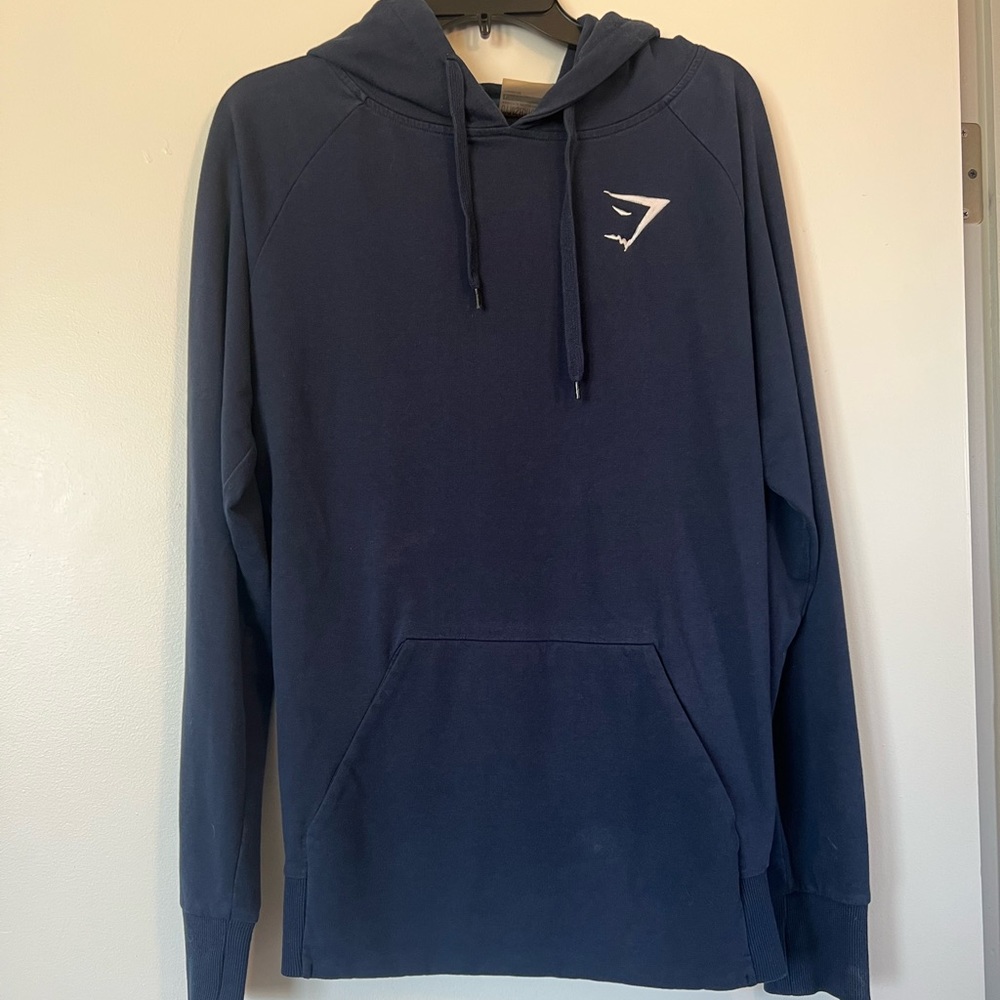 Large Men’s Navy Blue Gymshark Hoodie